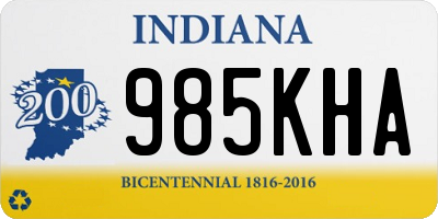 IN license plate 985KHA