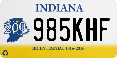 IN license plate 985KHF