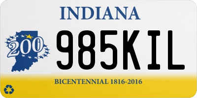 IN license plate 985KIL