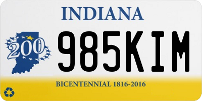 IN license plate 985KIM