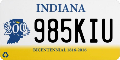 IN license plate 985KIU