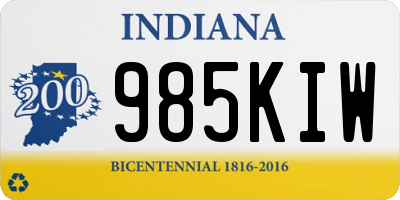 IN license plate 985KIW