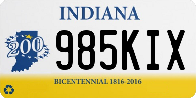 IN license plate 985KIX