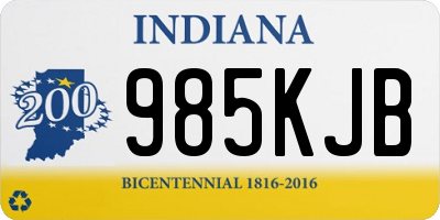 IN license plate 985KJB