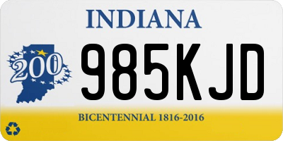 IN license plate 985KJD