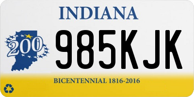 IN license plate 985KJK