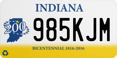 IN license plate 985KJM