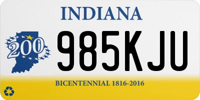 IN license plate 985KJU