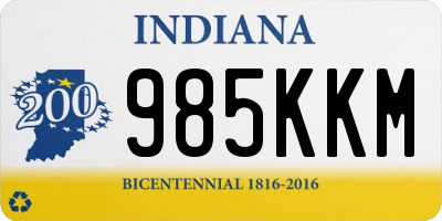 IN license plate 985KKM