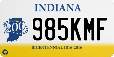 IN license plate 985KMF