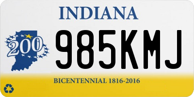 IN license plate 985KMJ