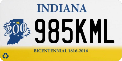 IN license plate 985KML