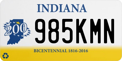 IN license plate 985KMN