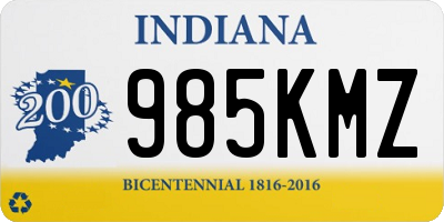 IN license plate 985KMZ