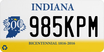 IN license plate 985KPM