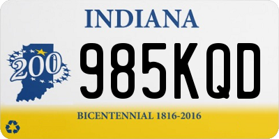IN license plate 985KQD