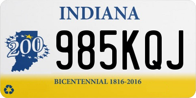 IN license plate 985KQJ