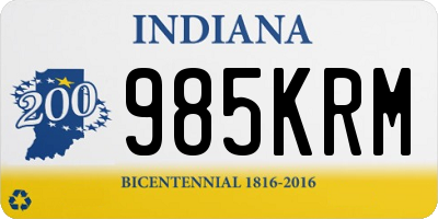 IN license plate 985KRM