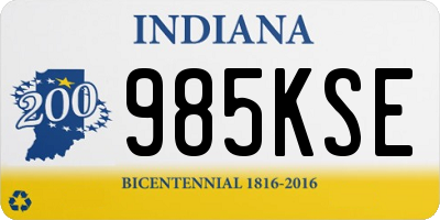 IN license plate 985KSE