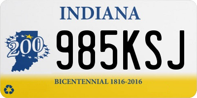 IN license plate 985KSJ