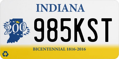 IN license plate 985KST