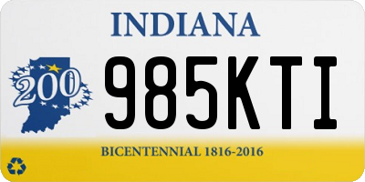 IN license plate 985KTI