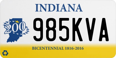 IN license plate 985KVA