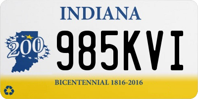 IN license plate 985KVI