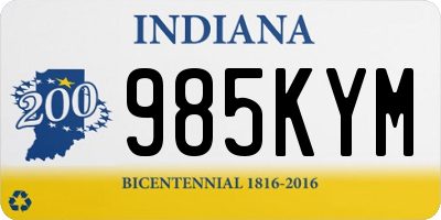 IN license plate 985KYM