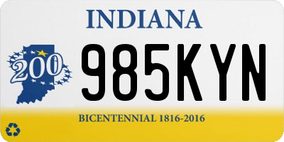 IN license plate 985KYN