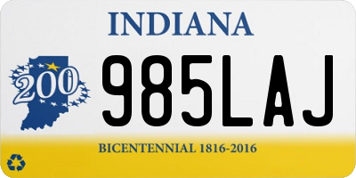 IN license plate 985LAJ