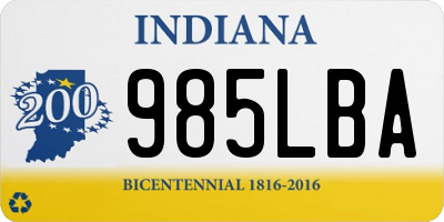 IN license plate 985LBA