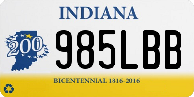 IN license plate 985LBB