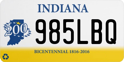 IN license plate 985LBQ