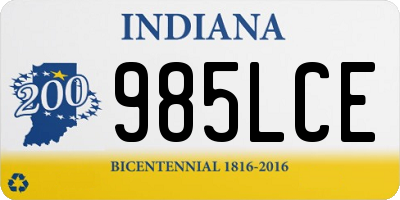 IN license plate 985LCE