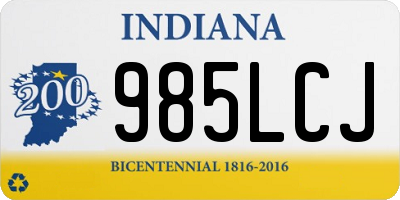 IN license plate 985LCJ