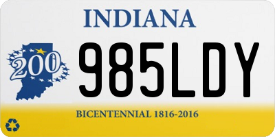 IN license plate 985LDY