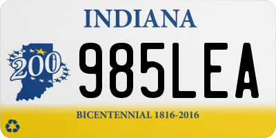 IN license plate 985LEA