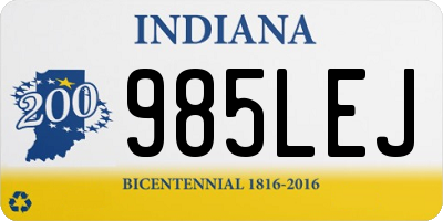 IN license plate 985LEJ