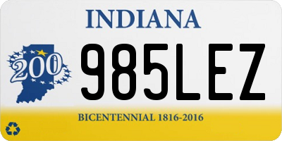 IN license plate 985LEZ