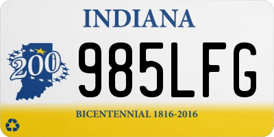 IN license plate 985LFG