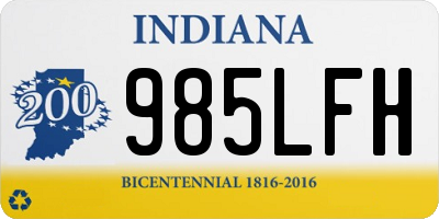 IN license plate 985LFH