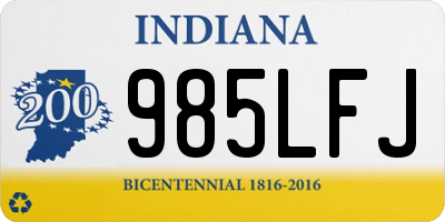 IN license plate 985LFJ