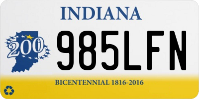 IN license plate 985LFN