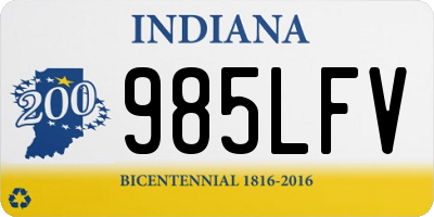 IN license plate 985LFV