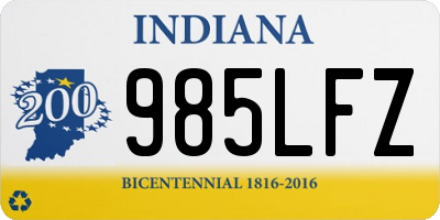 IN license plate 985LFZ