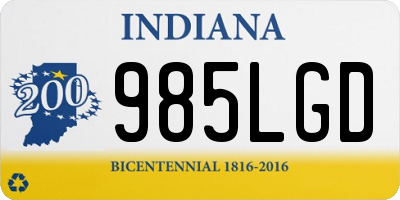 IN license plate 985LGD