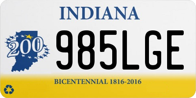 IN license plate 985LGE