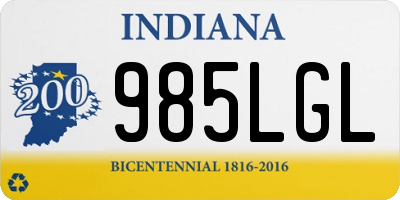 IN license plate 985LGL