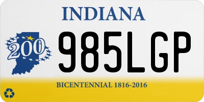 IN license plate 985LGP